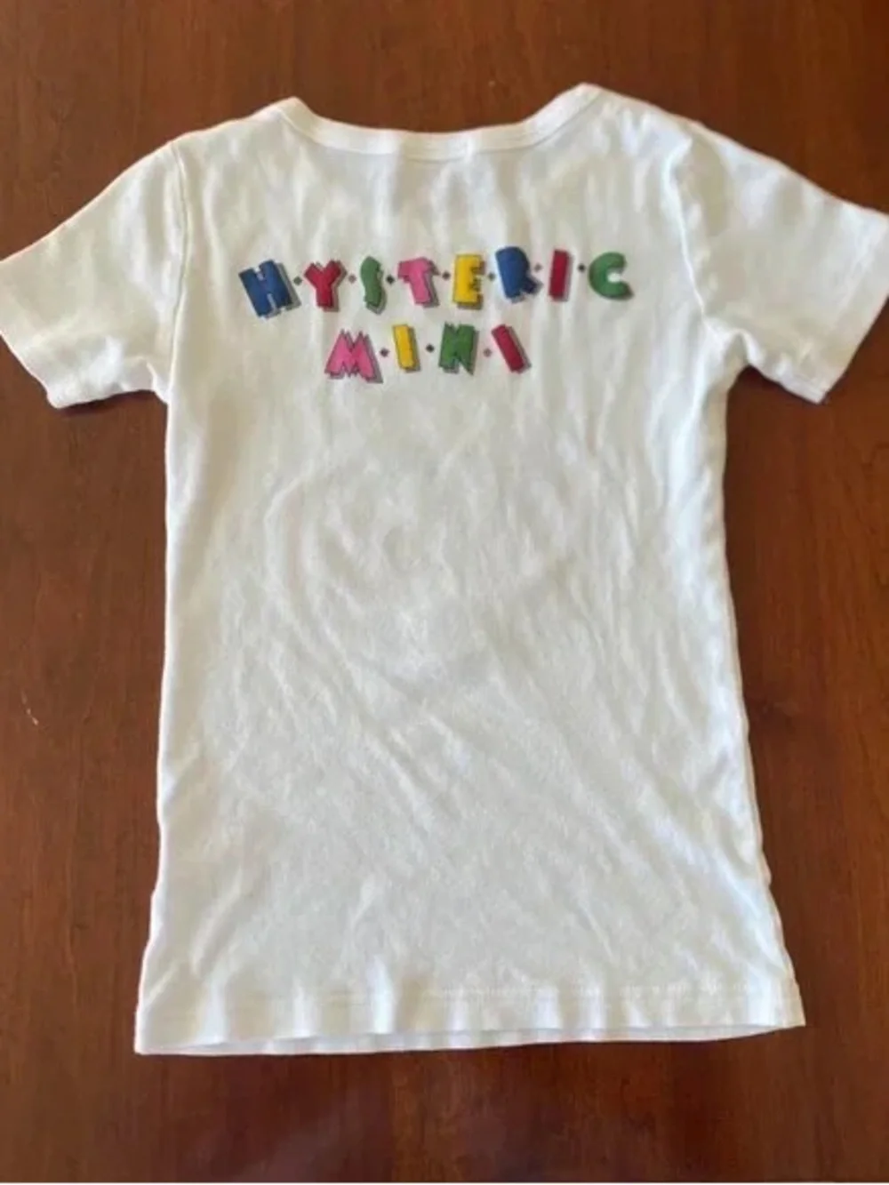 Girls White Short-Sleeve Graphic Tee with Colorful Cartoon Motif